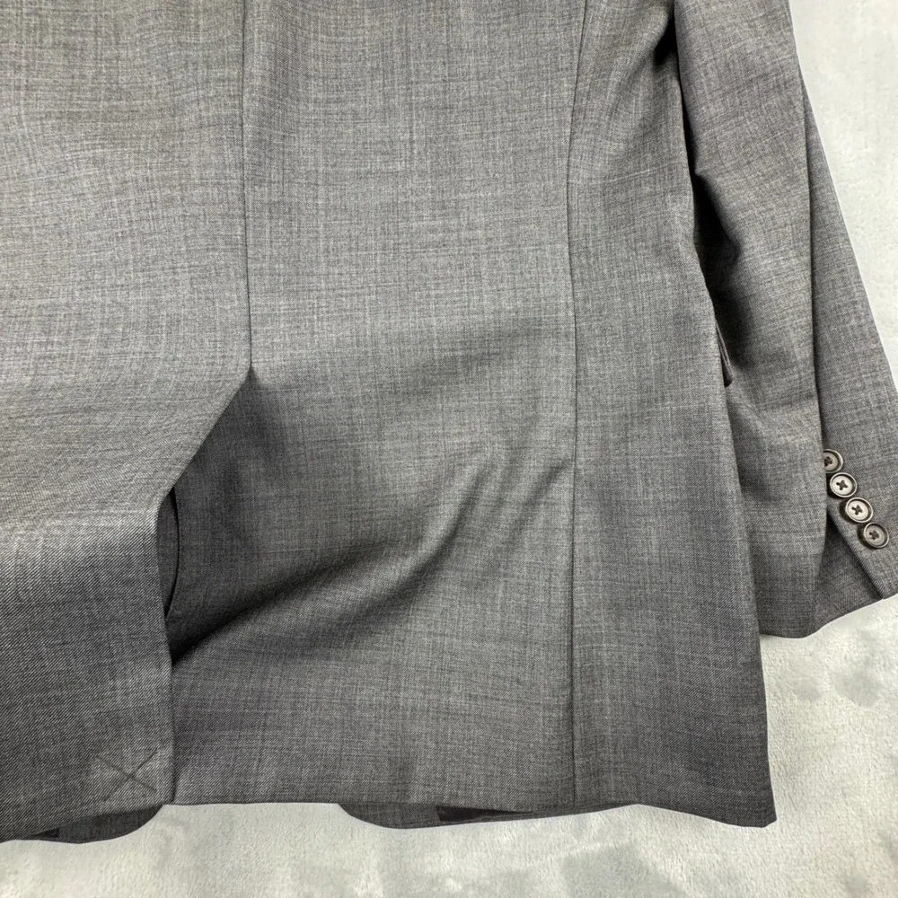 Lauren Ralph Lauren Mens Grey‎ 100% Wool Two Button Classic Sport Coat Size 42L